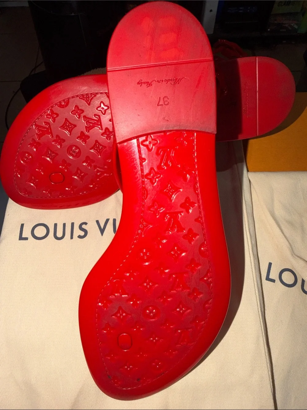 Louis Vuitton Red Sandal
